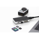 Digitus All-in-one Kartenlesegerät, Kartenleser schwarz/silber, USB 3.0