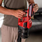 EINHELL TE-SV 18 Li-FLX-Solo, Stielstaubsauger rot/schwarz, ohne Akku und Ladegerät