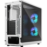 Fractal Design Focus 2 RGB White TG Clear Tint, Tower-Gehäuse weiß, Tempered Glass