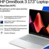 HP OmniBook 3 17-dg0050ngx, Notebook silber, Intel® Core™ Ultra 5 225U, Intel® Graphics, 8 GB DDR5, 256 GB (256 GB SSD), Windows 11 Home