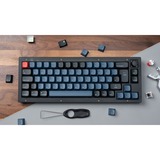Keychron V2, Gaming-Tastatur schwarz/blaugrau, DE-Layout, Keychron K Pro Red, Hot-Swap, RGB