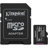 Kingston Canvas Select Plus 64 GB MicroSDXC, Speicherkarte schwarz, UHS-I U1, Class 10, V10