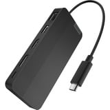 Lenovo USB-C 3.2 Gen 2 Reisedock für zwei Displays, Adapter schwarz, HDMI, DisplayPort, USB-A, USB-C, LAN