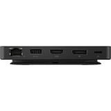 Lenovo USB-C 3.2 Gen 2 Reisedock für zwei Displays, Adapter schwarz, HDMI, DisplayPort, USB-A, USB-C, LAN