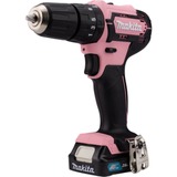 Makita Akku-Schlagbohrschrauber HP333DSAP, 12Volt rosa/schwarz, Li-Ionen Akku 2,0Ah, Koffer