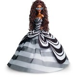 Mattel Barbie Signature Sammelpuppe zum 65. Jubiläum mit braunen Haaren und schwarz-weißer Robe