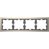 Merten Rahmen vierfach grau, Retail