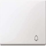 Merten Wippe Klingel für Wechselschalter, Kreuzschalter und Taster, glänzend, Thermoplast weiß (glänzend), Retail