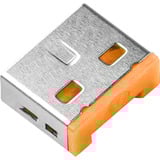 SMARTKEEPER ESSENTIAL USB-A Port Lock (UL03), Einsteckschloss Farbcode Orange, 100 Stück