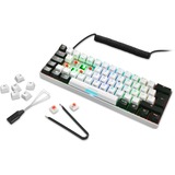 Sharkoon SKILLER SGK50 S4, Gaming-Tastatur weiß/schwarz, DE-Layout, Kailh Brown