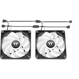 Thermaltake CT140 Reverse ARGB Sync PC Cooling Fan, Gehäuselüfter schwarz, 2er Pack, Reverse, 140 mm