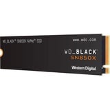 WD Black SN850X NVMe SSD 2 TB schwarz, PCIe 4.0 x4, NVMe, M.2 2280