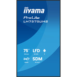 iiyama ProLite LH7575UHS-B2AG, Public Display schwarz (matt), UltraHD/4K, IPS, Lautsprecher, Daisy Chain