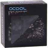 Alphacool Eiszapfen PRO 13mm HardTube Fitting G1/4 - Deep Black, Verbindung schwarz (matt), für Acrylrohre, Messingrohre, Carbonrohre
