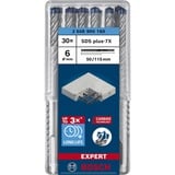 Bosch Expert Hammerbohrer SDS-plus-7X, Ø 6mm, 30 Stück Arbeitslänge 50mm