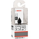 Bosch V-Nutfräser Standard for Wood, Ø 11mm, 60° Schaft Ø 8mm, zweischneidig