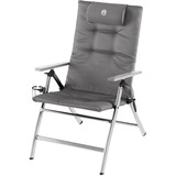 Coleman 5 Position Padded Recliner Chair 2000038333, Camping-Liegestuhl grau/silber