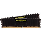 Corsair DIMM 64 GB DDR4-3600 Kit, Arbeitsspeicher schwarz, CMK64GX4M2D3600C18, Vengeance LPX, XMP
