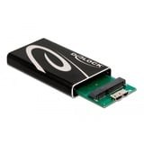 DeLOCK Externes Gehäuse SuperSpeed USB für mSATA SSD, Laufwerksgehäuse schwarz