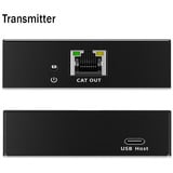 Digitus USB 3.2 Gen1 CAT Extender-Set, 5Gbps, 100 Meter, USB-Extender schwarz, Sendeeinheit + Empfängereinheit, 4 Ports: 3x USB-A, 1x USB-C