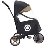 GLOBBER EXPLORER TRIKE Regenschutz, Abdeckplane schwarz/transparent