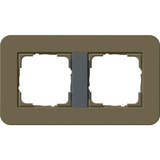 Gira Abdeckrahmen 2fach braun, Retail