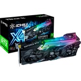 INNO3D GeForce RTX 3070 iCHILL X4 LHR, Grafikkarte schwarz, Lite Hash Rate, 3x DisplayPort, 1x HDMI