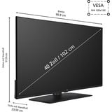 JVC LT-40VF4455, LED-Fernseher 102 cm (40 Zoll), schwarz, FullHD, Tripple Tuner, Media Player