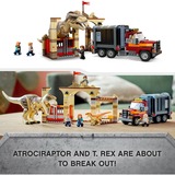 LEGO 76948 Jurassic World T. Rex & Atrociraptor: Dinosaurier-Ausbruch, Konstruktionsspielzeug 