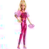 Mattel Barbie Deluxe Style im pinken Metallic Outfit, Puppe 