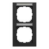 Merten Rahmen zwei fach schwarz (matt), Retail