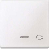 Merten Wippe Kontrollfenster Fenster Schalter und Taster Einsatz einfach Thermoplast matt weiß, Retail