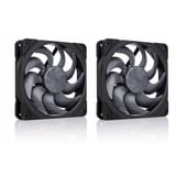 Noctua NF-A12x25 G2 PWM Sx2-PP chromax.black, Gehäuselüfter schwarz, PWM-Anschluss, 2 Lüfter, 120 mm