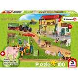 Schmidt Spiele Puzzle Schleich Farm World Bauernhof und Hofladen 