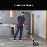 Shark Stratos Akkustaubsauger IZ400EUT, Stielstaubsauger schwarz/silber