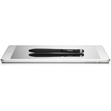 Targus Antimikrobieller 2-in-1 Stylus & Pen, Eingabestift schwarz/silber, für Smartphones und Touchscreens