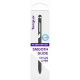 Targus Antimikrobieller 2-in-1 Stylus & Pen, Eingabestift schwarz/silber, für Smartphones und Touchscreens