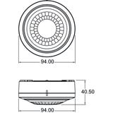 Theben LUXA 103 S360-100-12 AP WH, Bewegungsmelder weiß