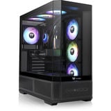 Thermaltake View 370 TG ARGB, Tower-Gehäuse schwarz, Tempered Glass x 3