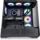 Thermaltake View 370 TG ARGB, Tower-Gehäuse schwarz, Tempered Glass x 3