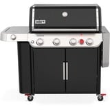 Weber Gasgrill Genesis E-435 schwarz/edelstahl, mit CRAFTED Basis-Rahmen und Sear Zone