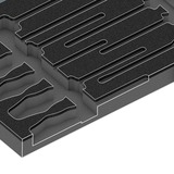 Wera 9710 Schaumstoffeinlage Schraubendreher-Set 1, 18‑teilig schwarz/grau, in Schaumstoffeinlage für Werkstattwagen