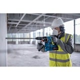 Bosch Professional Akku-Bohrhammer GBH 18V-28 CF Professional, mit GDE 18V-16 blau/schwarz, 2x Akku ProCORE18V 8,0Ah, Bluetooth, in L-BOXX