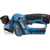 Bosch Professional Akku-Hobel GHO 12V-20 Professional, 12Volt, Elektrohobel blau/schwarz, 2x Li-Ionen Akku 3,0Ah