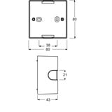 Busch-Jaeger Aufputz-Gehäuse einfach Ausführung matt weiß (matt), Retail