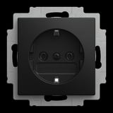 Busch-Jaeger Steckdosen Einsatz 20 Europäische Norm CEE 7/3 Typ F schwarz, Retail