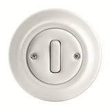 Busch-Jaeger Wechselschalter Einsatz Porzellan 2002/6 UJ-64 weiß, Retail