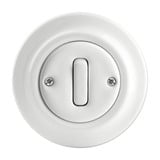 Busch-Jaeger Wechselschalter Einsatz Porzellan 2002/6 UJ-64 weiß, Retail