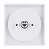 Busch-Jaeger Zentralscheibe stud-ws/mt, Rahmen weiß, Retail