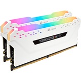 Corsair DIMM 32 GB DDR4-3200 (2x 16 GB) Dual-Kit, Arbeitsspeicher weiß, CMW32GX4M2E3200C16W, Vengeance RGB PRO, INTEL XMP